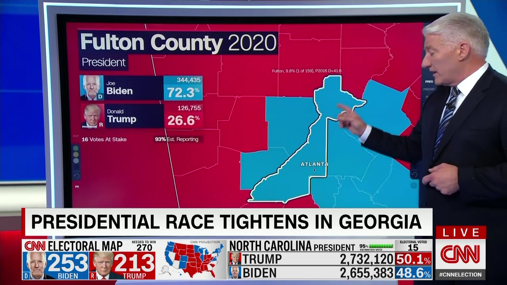 Trump S Lead In Georgia Shrinks To About 47 000 Votes