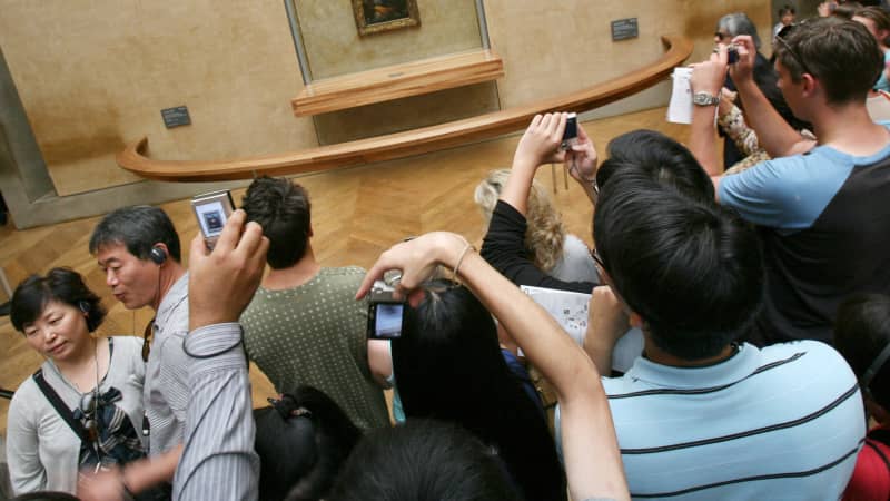 Visitors will wait for hours to see the Mona Lisa
