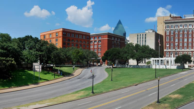 Dealey Plaza in downtown Dallas, Texas, is seared into the history of America.