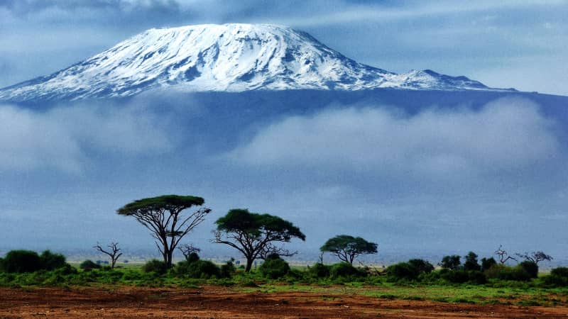 Kilimanjaro's glaciers could become a thing of the past as average global temperatures rise.
