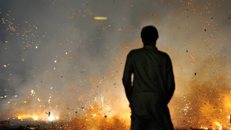 Diwali firecrackers in India
