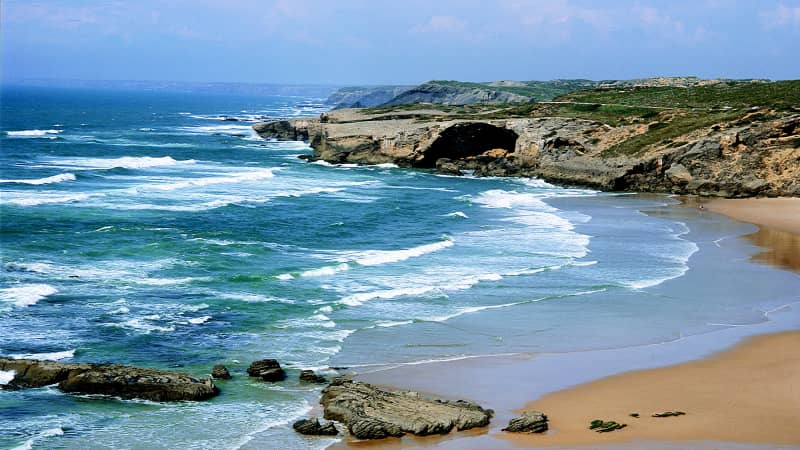 Portugal wild Algarve west beach