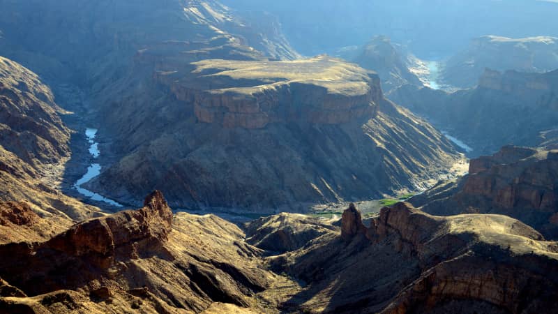 Namibia's Fish River Canyon is second only to the Grand Canyon in size.