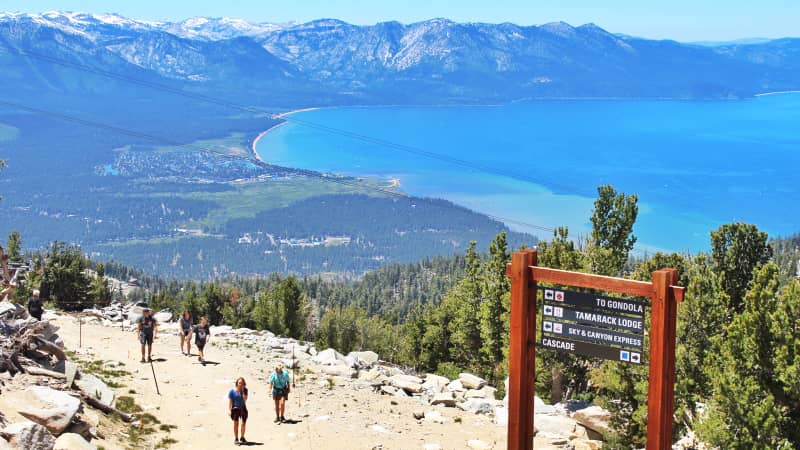 Tahoe hiking trail