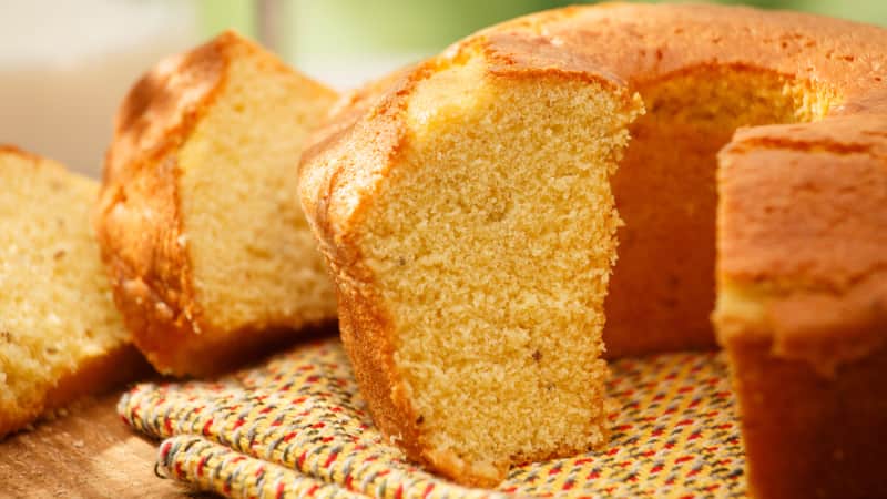 Brazil's bolo de fuba is a cornbread-style cake with a texture both moist and creamy. 