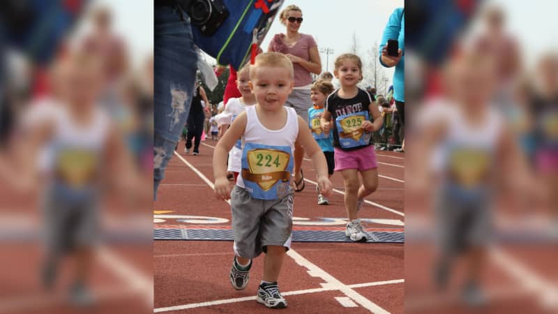 Aiden Jaquez ran in kids races before he started running half marathons. 