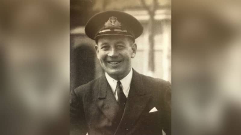 Lieutenant Commander Edward Tomkinson was commander of HMS Urge when it sank. 