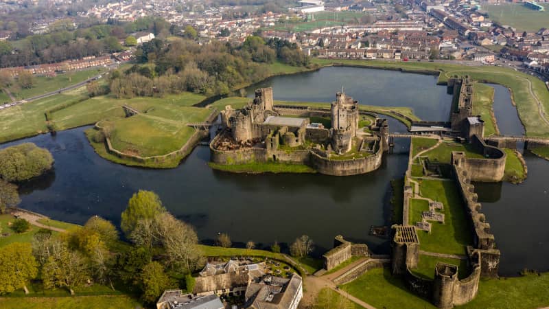 Caerphilly is the UK's second largest castle.