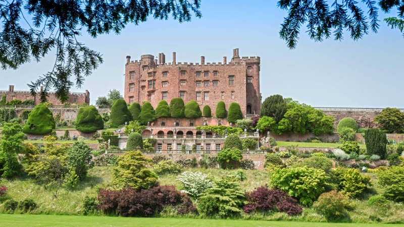 Powis Castle stands near the town of Welshpool.