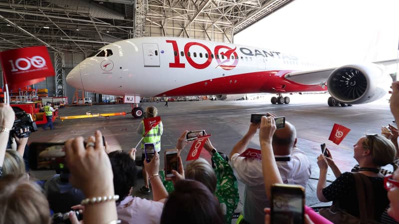 Qantas flight QF7879, which lasted 19 hours and 19 minutes, landed in Sydney on November 15, 2019.