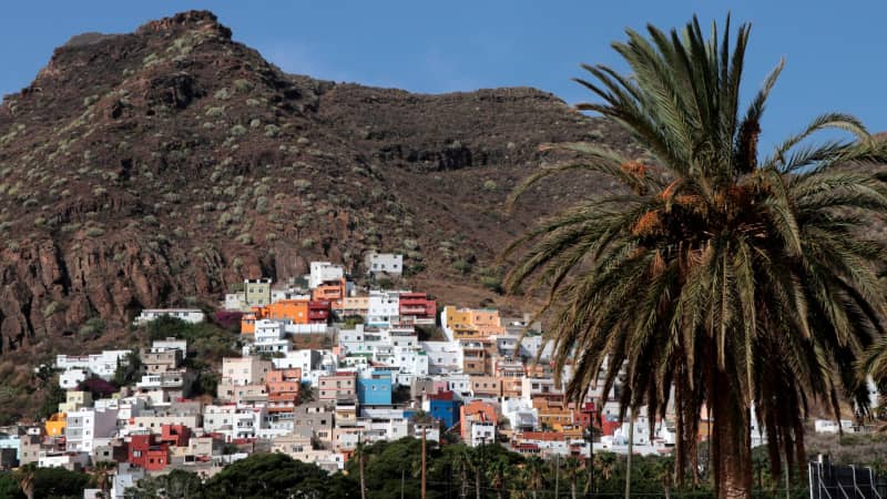 The village of San Andres on on the Canary Island of Tenerife is good place to soak up precious January sun. 