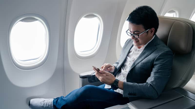Texting is already permitted on some airlines. 