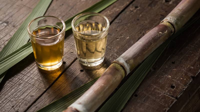 Cachaça is a liquor produced from sugarcane in Brazil.