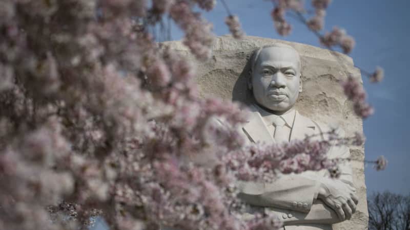 You'll find The Martin Luther King Jr. Memorial on the National Mall between the Lincoln and Jefferson memorials.