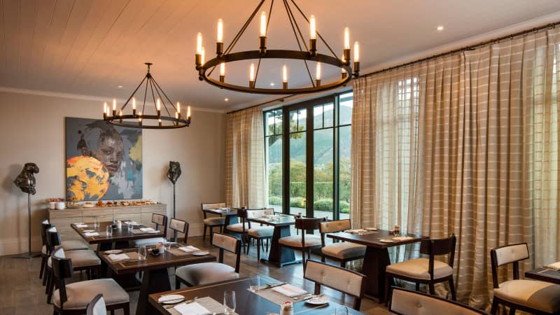 Le chêne restaurant, South Africa