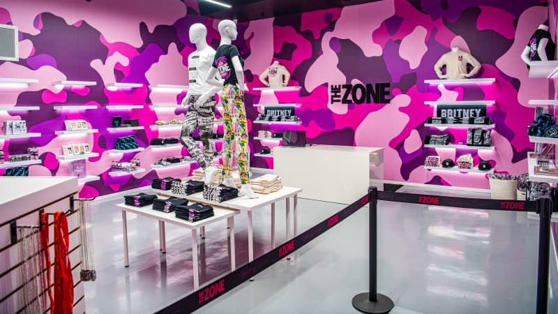 The interactive pop-up museum and retail experience in Los Angeles, The Zone: Britney Spears runs until April 26.