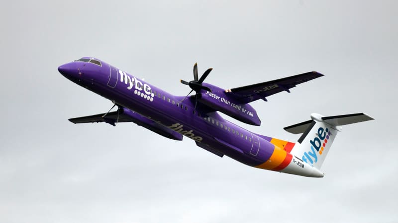 Flybe's fleet was a mix of Bombardiers and Embraers. 