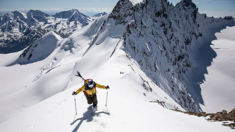 In happier times, Daron Rahlves was skiing during 'Race the Face' in Zermatt in 2018.