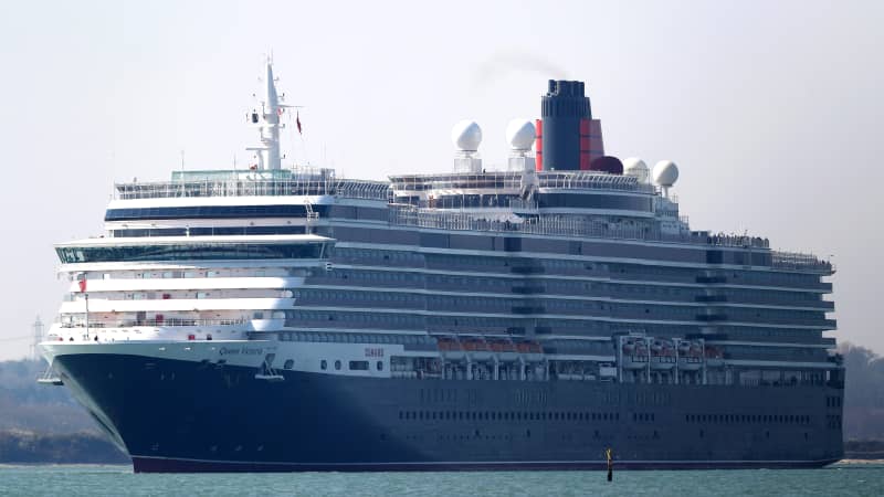 Cunard's Queen Victoria is sailing back to Southampton.