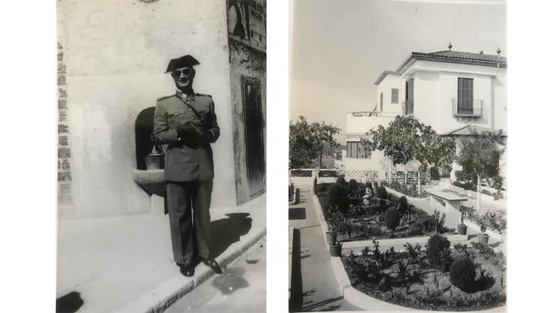 Spanish policeman & hotel 1956