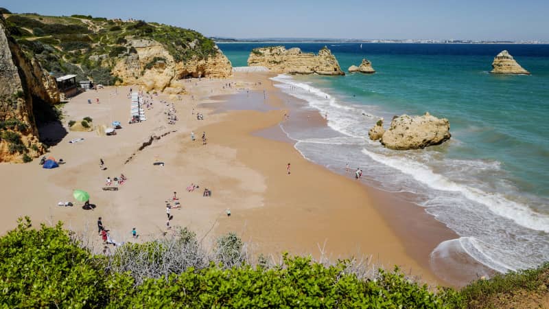  Dona Ana beach in Lagos in the southern Portugal region of Algarve