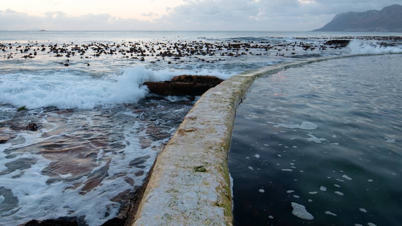 Cape Town's Dalebrook Tidal Pool is rarely packed with people.