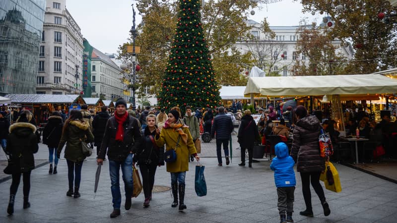 The Vörösmarty Square Christmas market is relatively new, dating back to 1998.