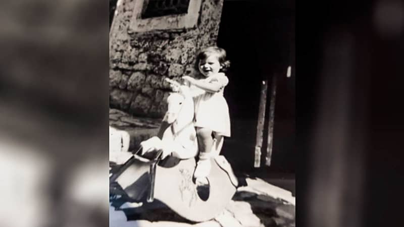 Old photo of Faccini's sister at her granny's house c Josie Faccini copy-2