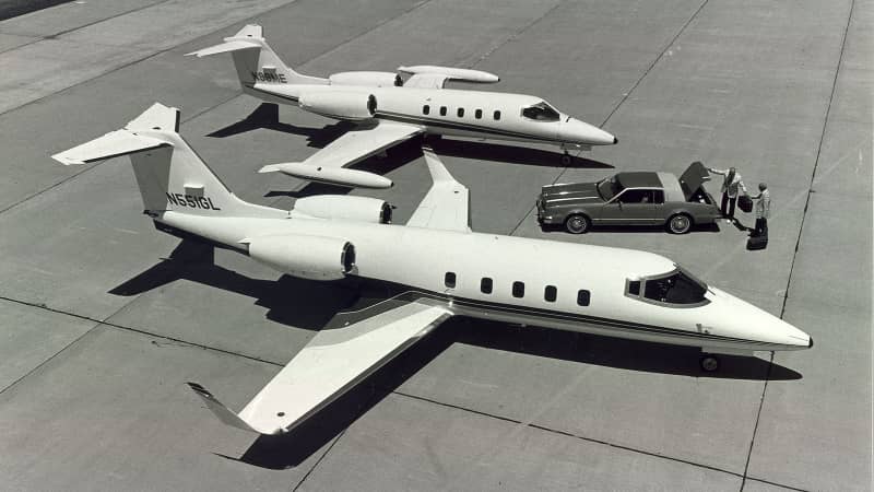 Vintage Learjet photos