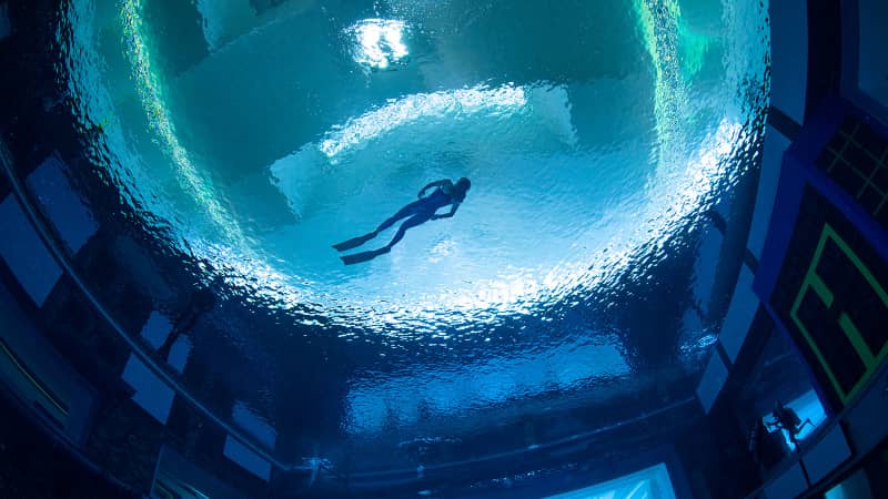 World's deepest indoor swimming pool opens at Deep Dive Dubai