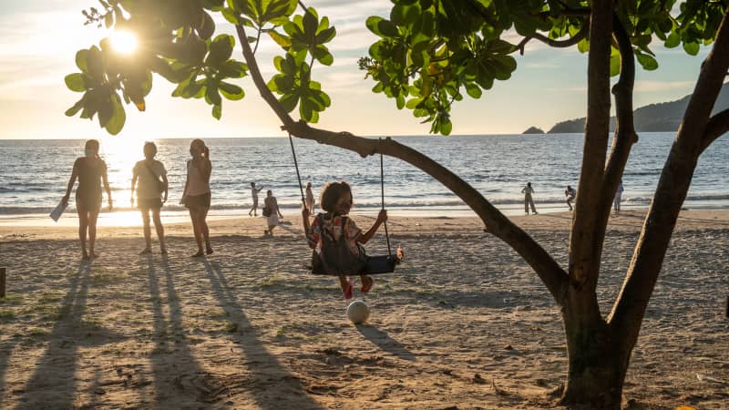 Phuket's once popular Patong Beach is among the areas hit hardest by the pandemic. 