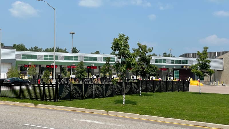 Canada Immigration and Customs near the Thousand Islands Crossing.