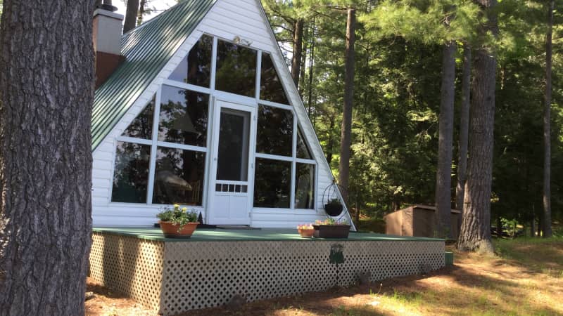 This is Robin Masters' beloved family cottage on Devil Lake in Ontario. 