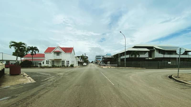 Tonga's capital city Nuku'alofa was deserted during the nation's strict three-week lockdown.