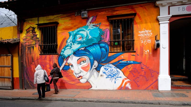 The Bogota Graffiti Tour is an intriguing way to discover the Colombian capital city. 