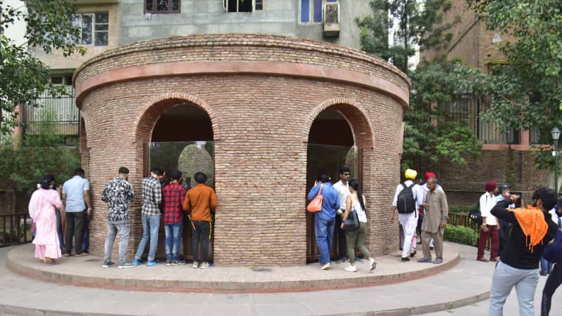 The Martyr's Well at the newly renovated Jallianwala Bagh memorial.