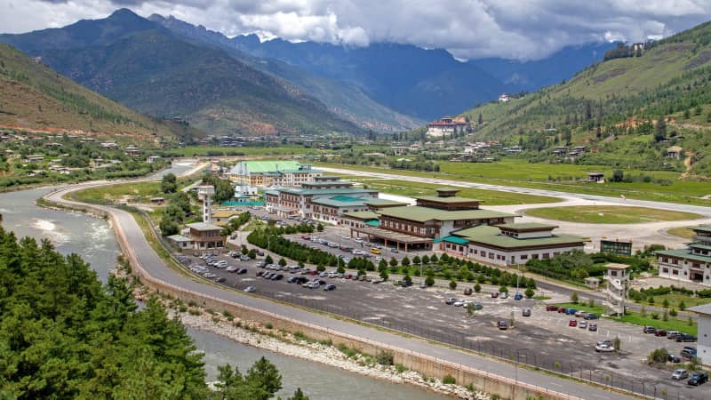 Planes can only land during the day at Paro.