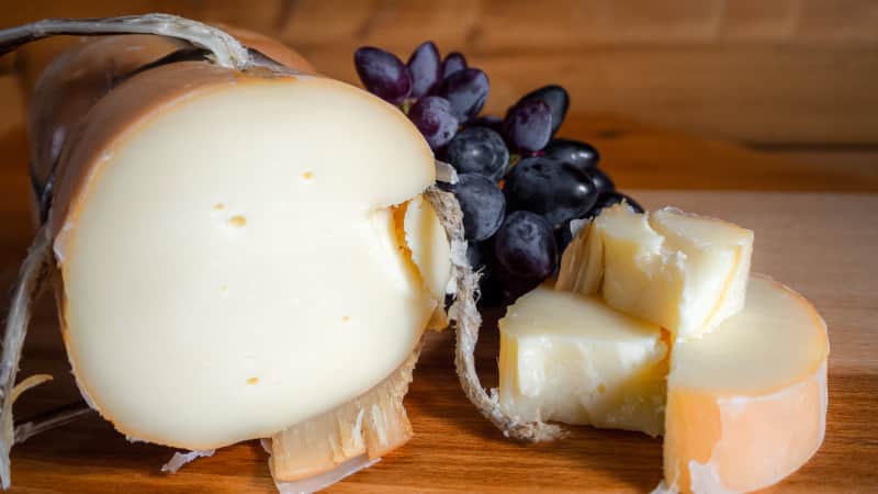 Metsovone is a typical Greek cheese.