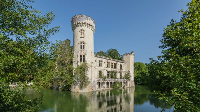The Chateau de la Mothe-Chandeniers, a deserted French castle dates back to the 13th century.