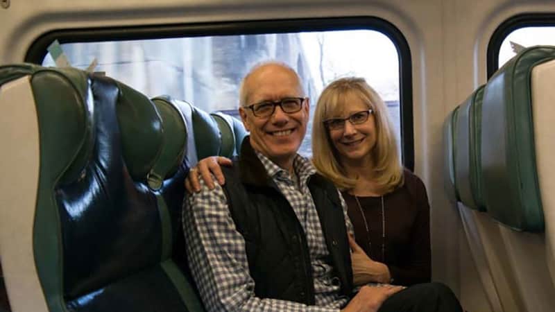 Here's McTwigan and Wenger on Christmas Day 2015, once again on the train to Katonah.