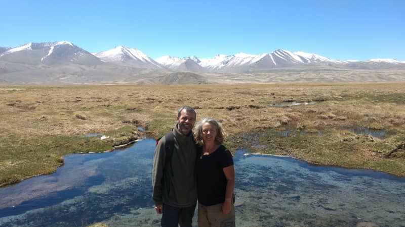 Green and Halse have enjoyed over two decades over travel together, including to Tajikistan, pictured here.