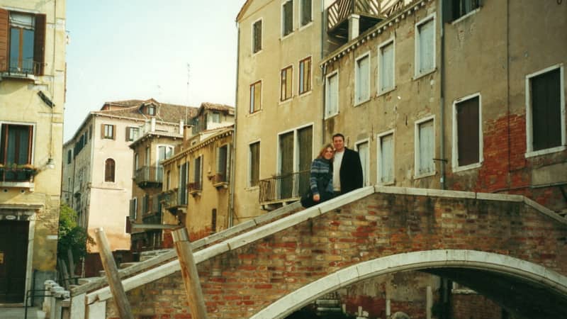 Dan and Esther got engaged on a trip to Venice.