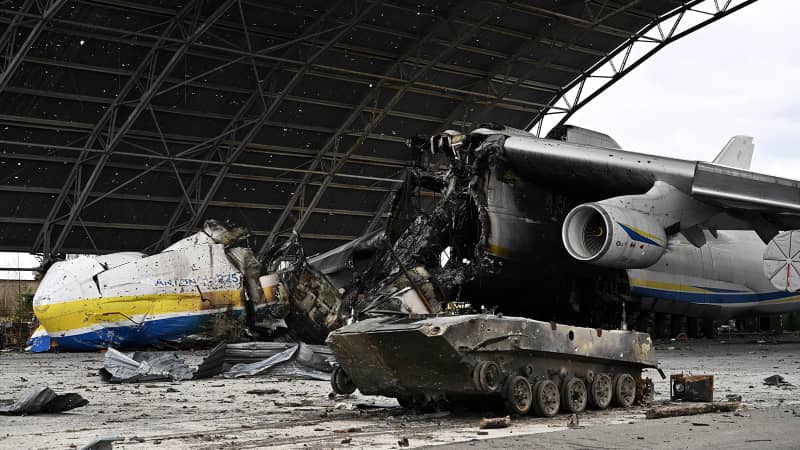 The AN-225 sustained major damage during the battle for Hostomel airfield near Kyiv.