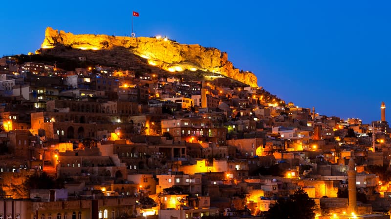 Mardin is said to take its name from its hilltop fortifications.