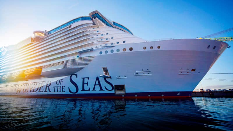 Royal Caribbean's Wonder of the Seas is currently the world's biggest ship.