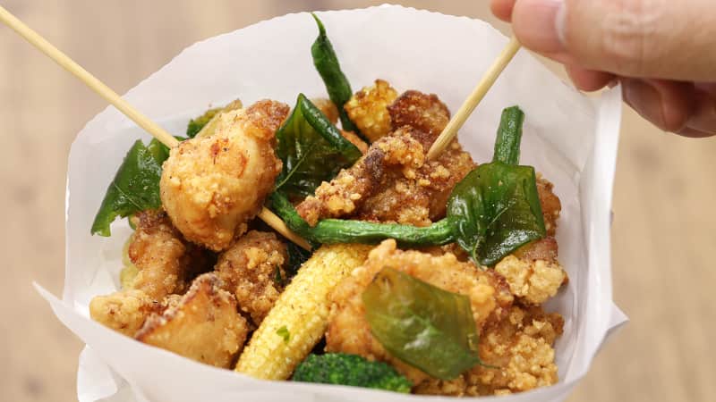Popcorn chicken is the ultimate Taiwanese snack.   