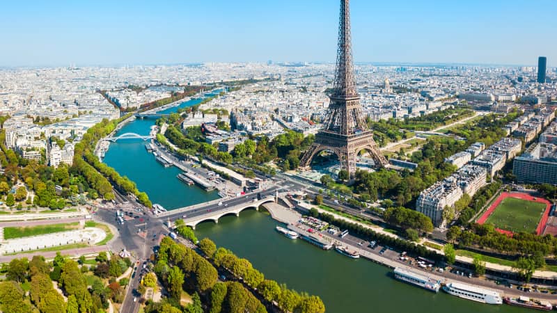 The Eiffel Tower in Paris. France is one of the destinations that has reported cases of monkeypox.