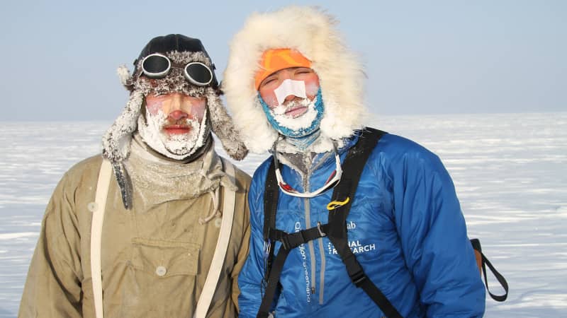 The Turner Twins on their expedition to Greenland in 2014.
