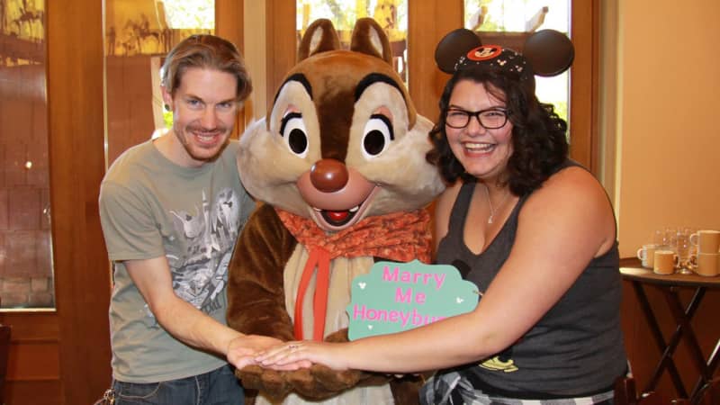 Brian proposed to Renata in a creative, Disney-themed way.