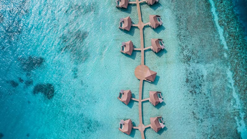 All 24 overwater villas have plunge pools. 